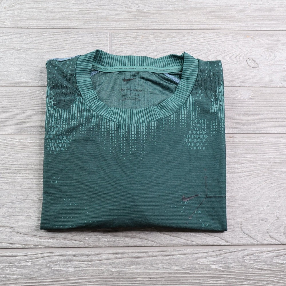 Nike Axis APS ADV Dri-FIT Training Shirt Men's Large Green Graphic